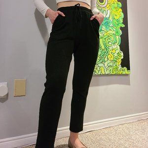 Quilted Tie Waist Trousers